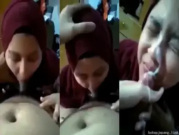 Hijaber Seksi Ketagihan Crot Sperma Panas Banjir Muka