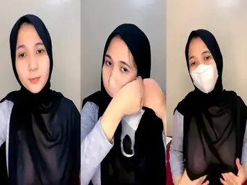Rani Hijabers Pamer Toket Gede Baju Transparan Basah