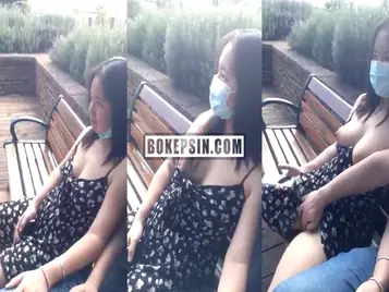 Remas Toket Gede dan Memek Basah di Taman Sampe Ngewe Liar