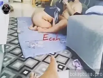 Tante Jilbab Biru Mata Tertutup Ngentot Brutal Sampai Memek Becek